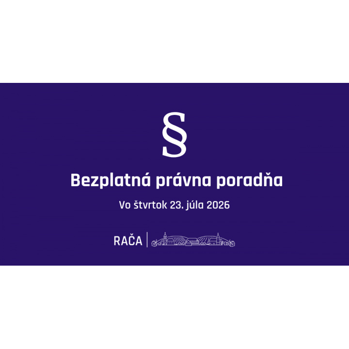 Menšia fotka pre článok Bezplatná právna poradňa vo štvrtok 23.7.