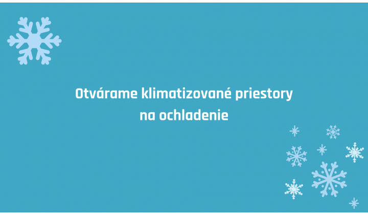 Fotka pre článok Otvárame klimatizované priestory na ochladenie