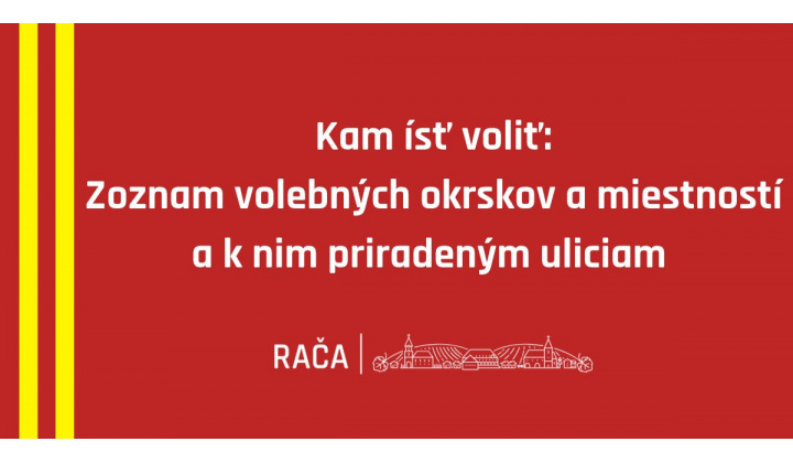 Fotka pre článok Pozrite si zoznam volebných okrskov a miestností a k nim priradeným uliciam