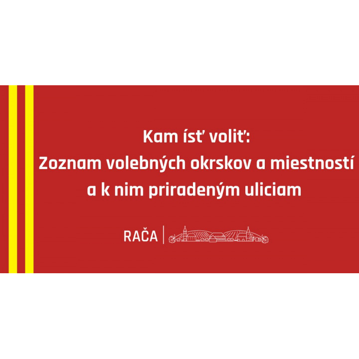 Menšia fotka pre článok Pozrite si zoznam volebných okrskov a miestností a k nim priradeným uliciam