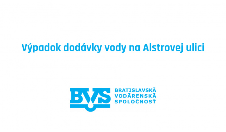 Fotka pre článok Výpadok dodávky vody na Alstrovej ulici