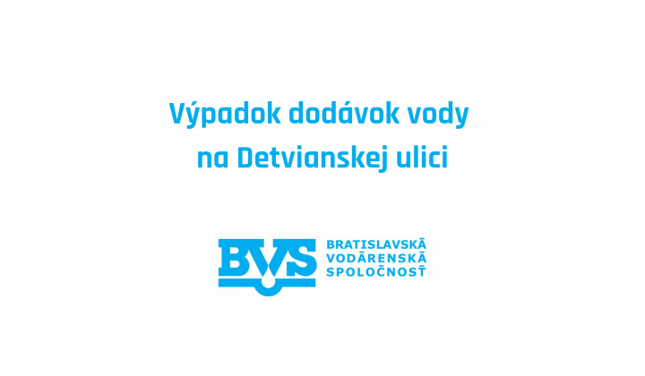 Fotka pre článok Výpadok dodávky vody na Detvianskej ulici