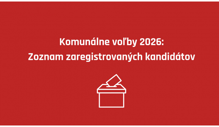 Fotka pre článok Zoznamy zaregistrovaných kandidátov do komunálnych volieb 2026